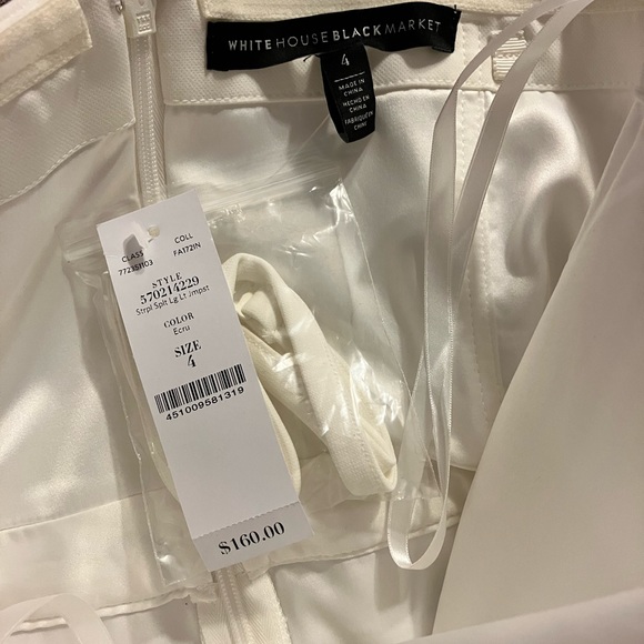 ❤️NWT Gorgeous Ivory Split Leg Jumpsuit 4 - Picture 3 of 3